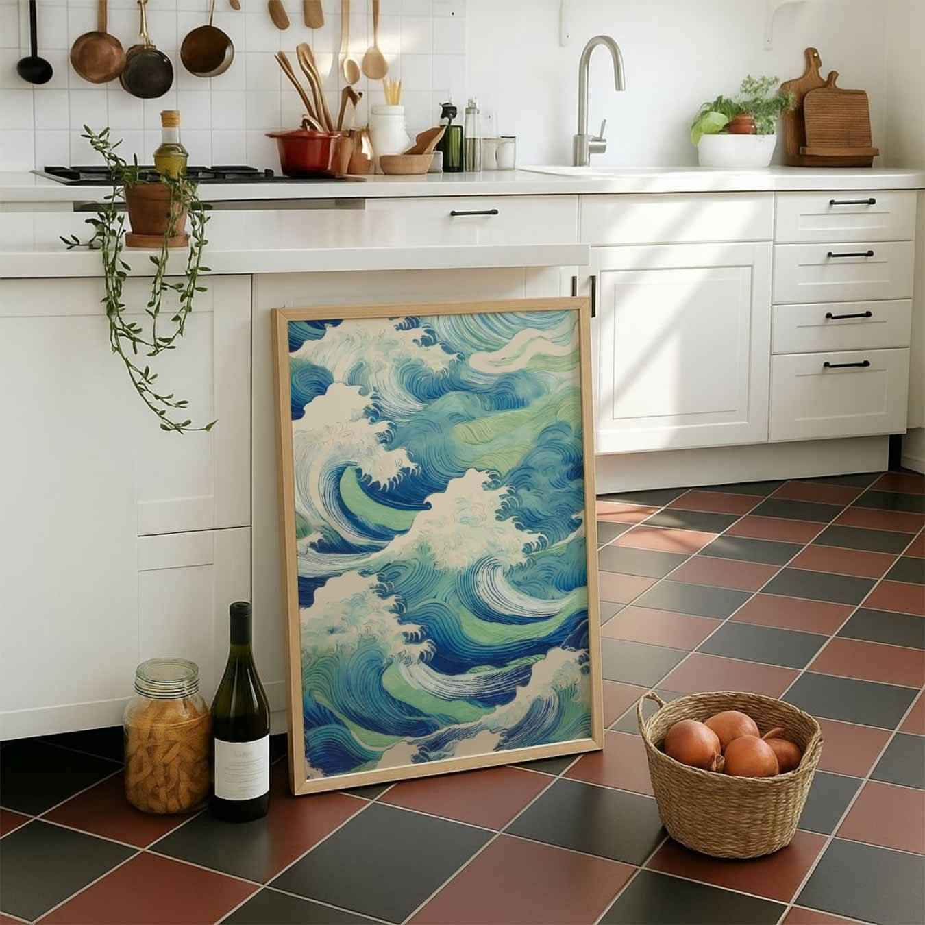 Ocean Waves Wandposter