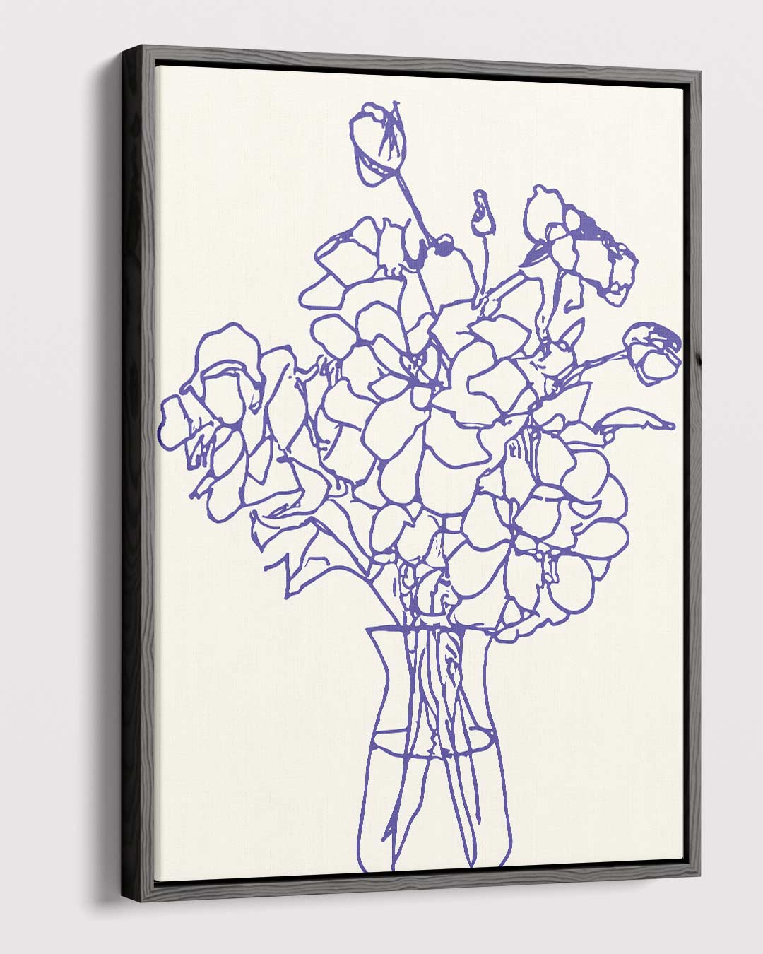Handgetekende Bloemenpracht Kunstwerk-canvas-dibond-plexiglas-wanddecoratie-WallArtistic