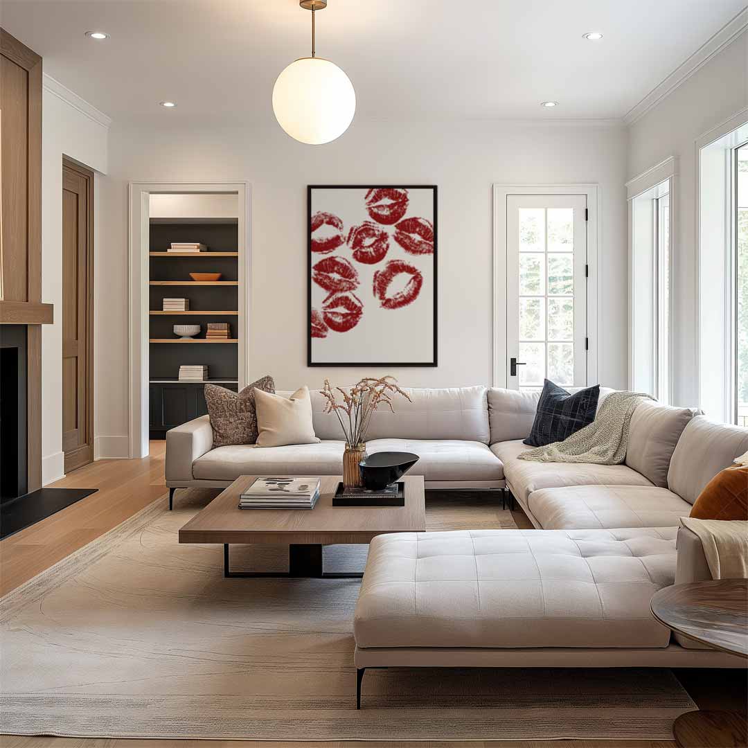 Luxe Lippenafdrukken Kunstwerk Kunstwerk-canvas-dibond-plexiglas-wanddecoratie-WallArtistic