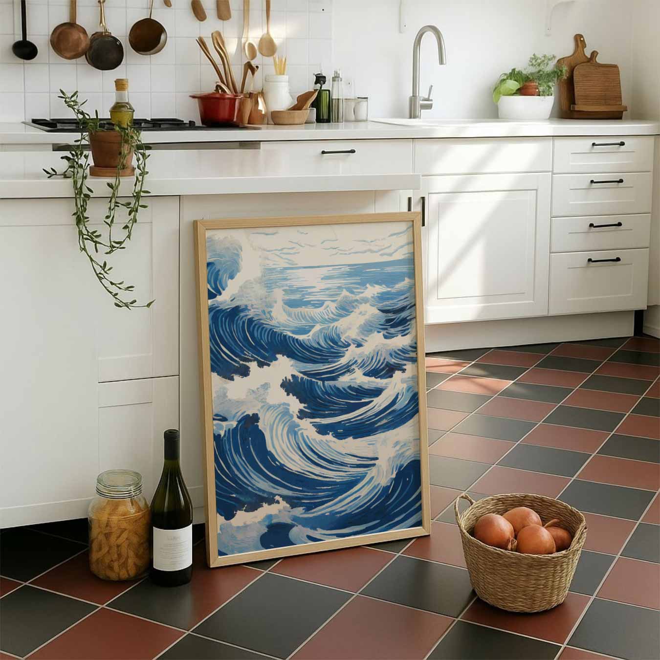 Golvende Oceaan Kunstposter
