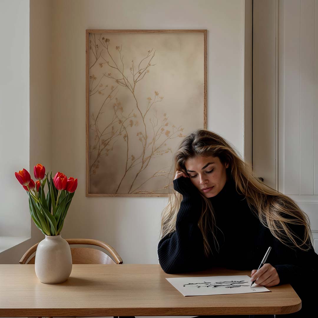 Elegante Bloemenpracht Poster-WallArtistic