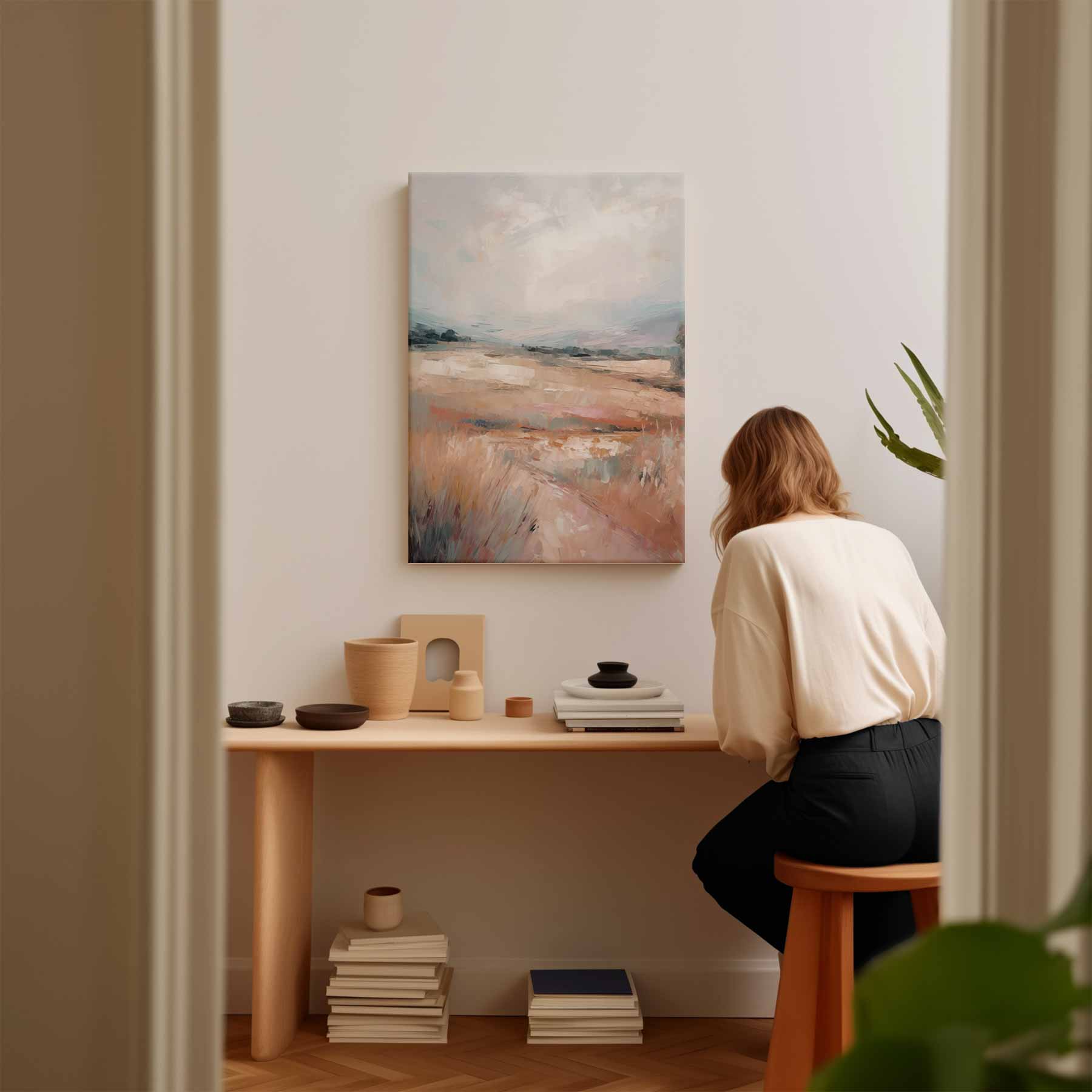 Dromerige Weide Kunstwerk-canvas-dibond-plexiglas-wanddecoratie-WallArtistic