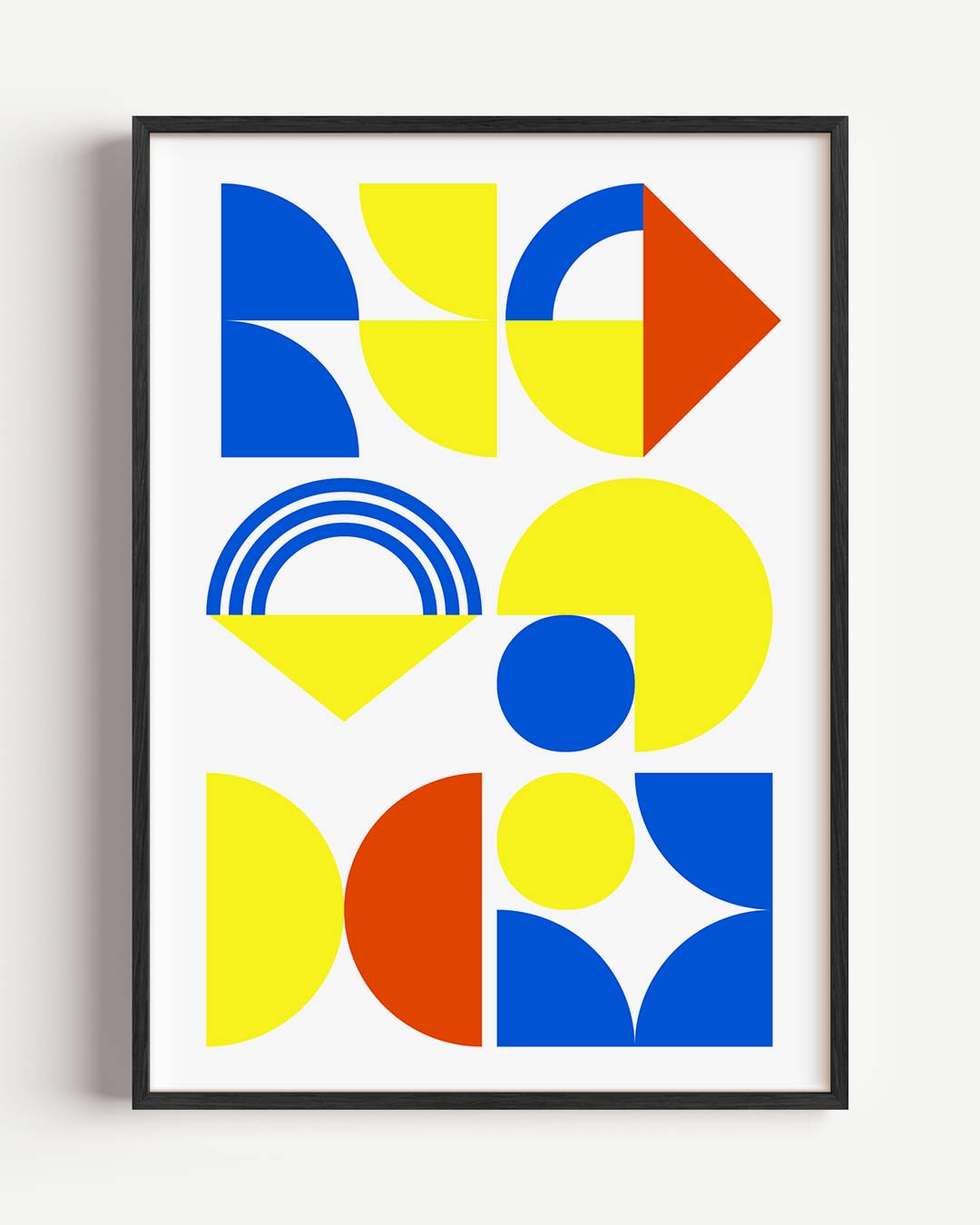 Kleurrijke Geometrische Kunstposter-WallArtistic