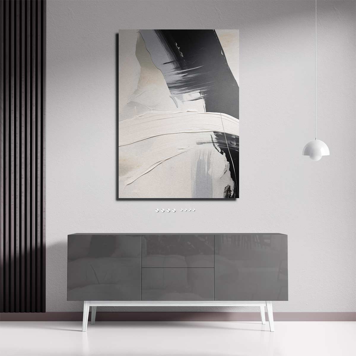 "Abstracte Minimalistische Expressie" Kunstwerk-canvas-dibond-plexiglas-wanddecoratie-WallArtistic
