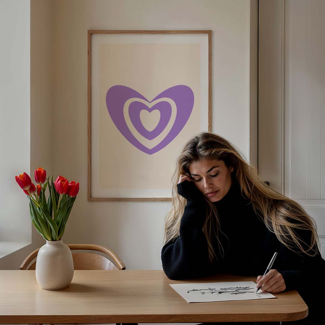 Lieve Lagen Hart Poster-WallArtistic