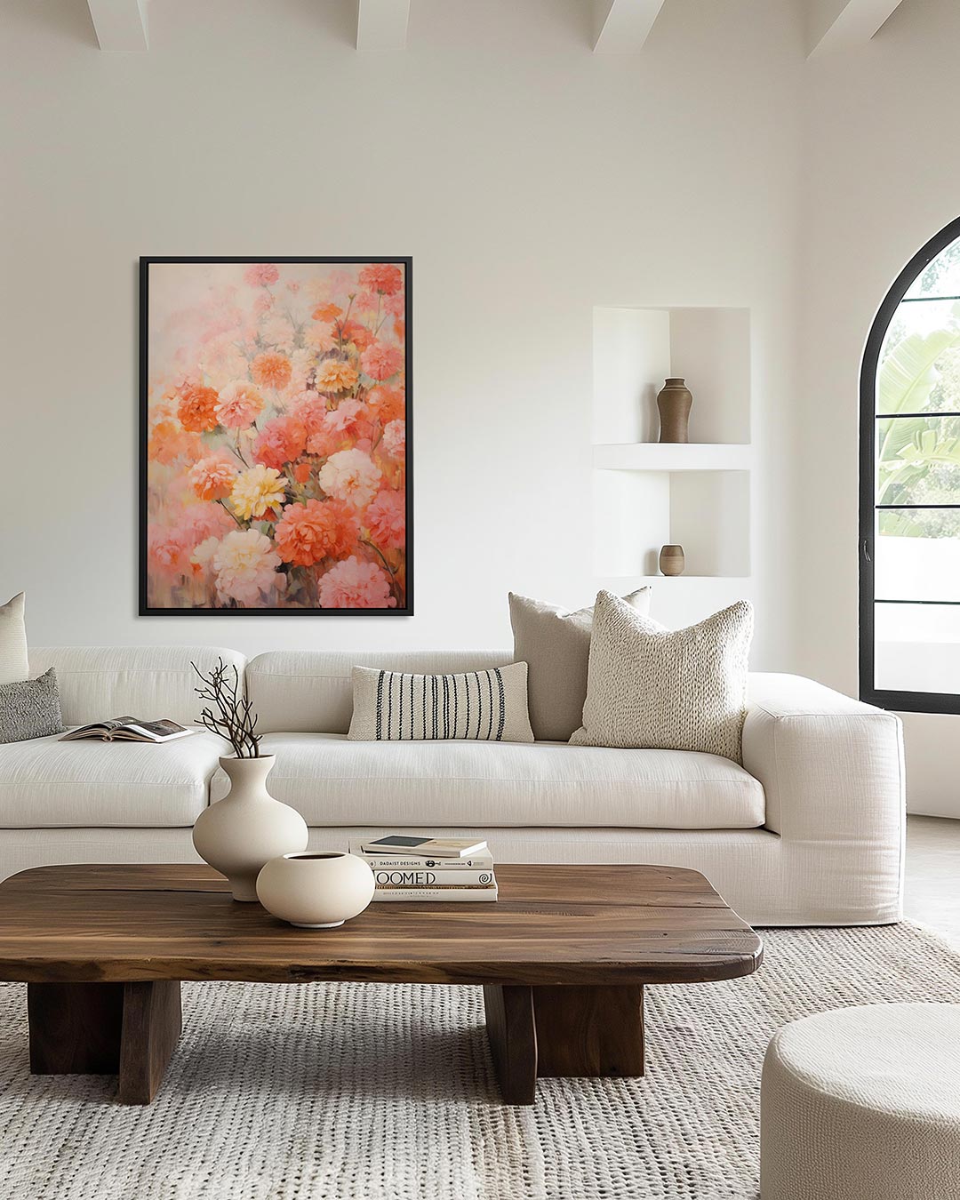Bloemenexplosie Kunstwerk