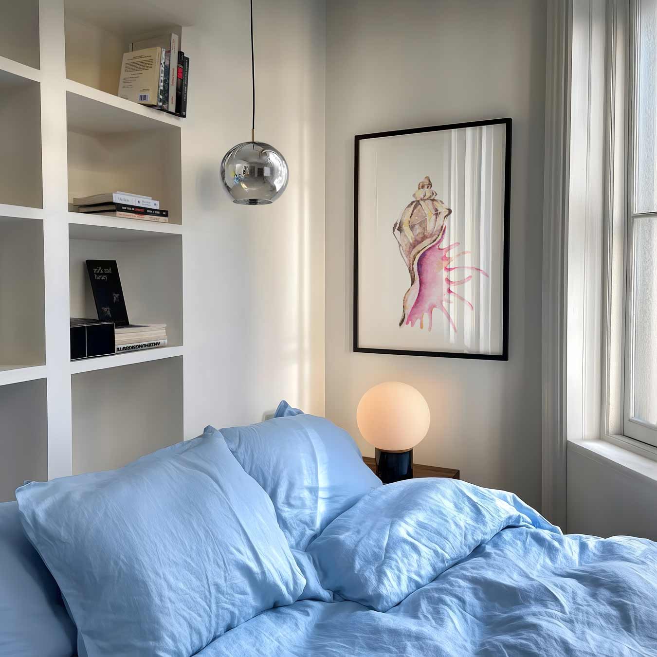 Strand Schelp Aquarel Poster