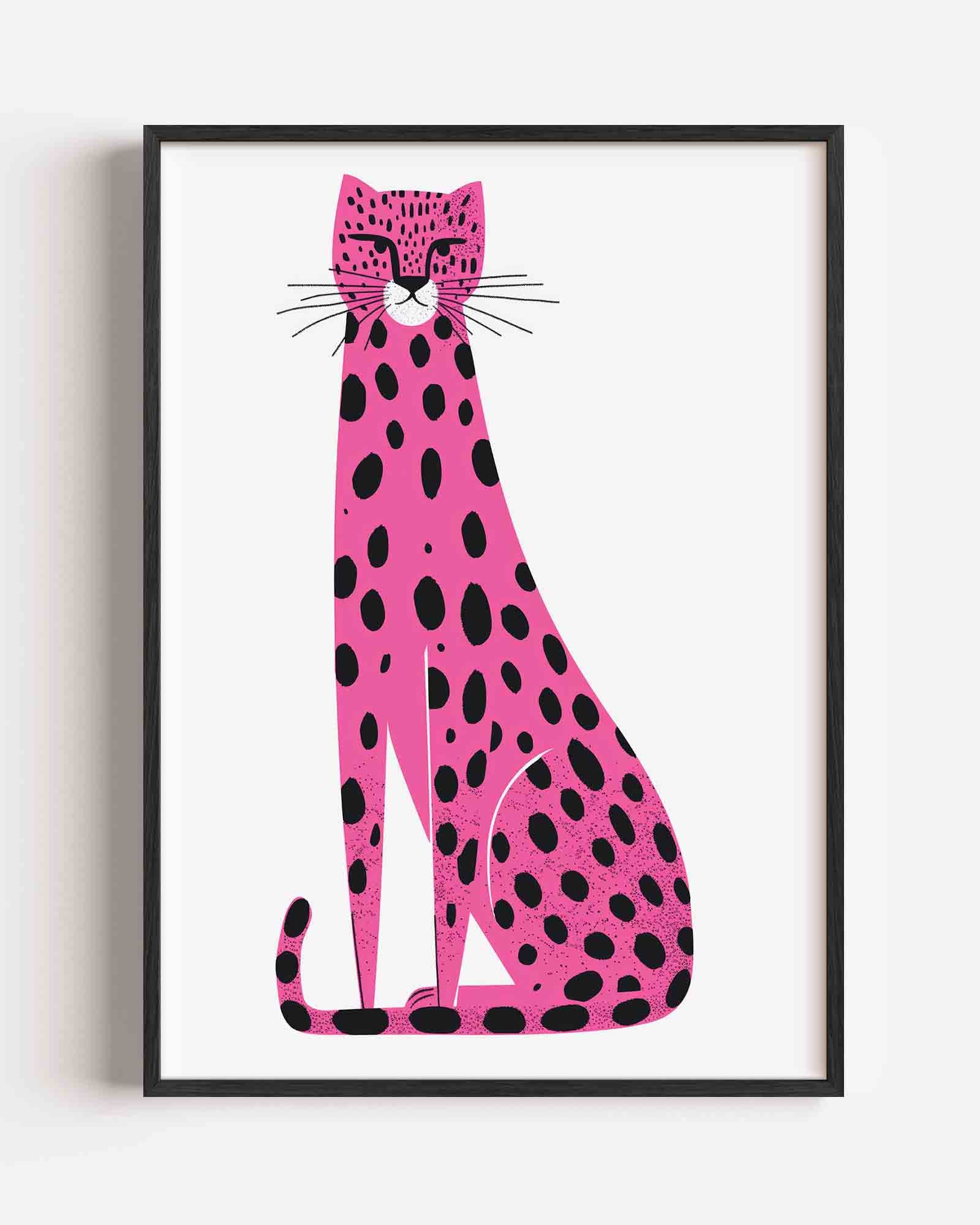 Roze luipaard Poster