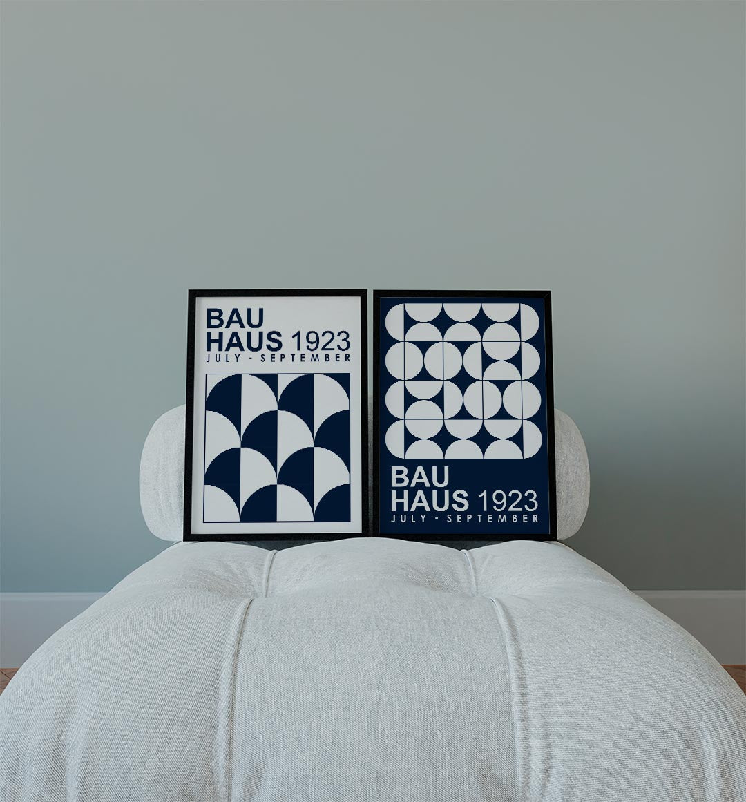 Halve cirkelpatronen Posterset