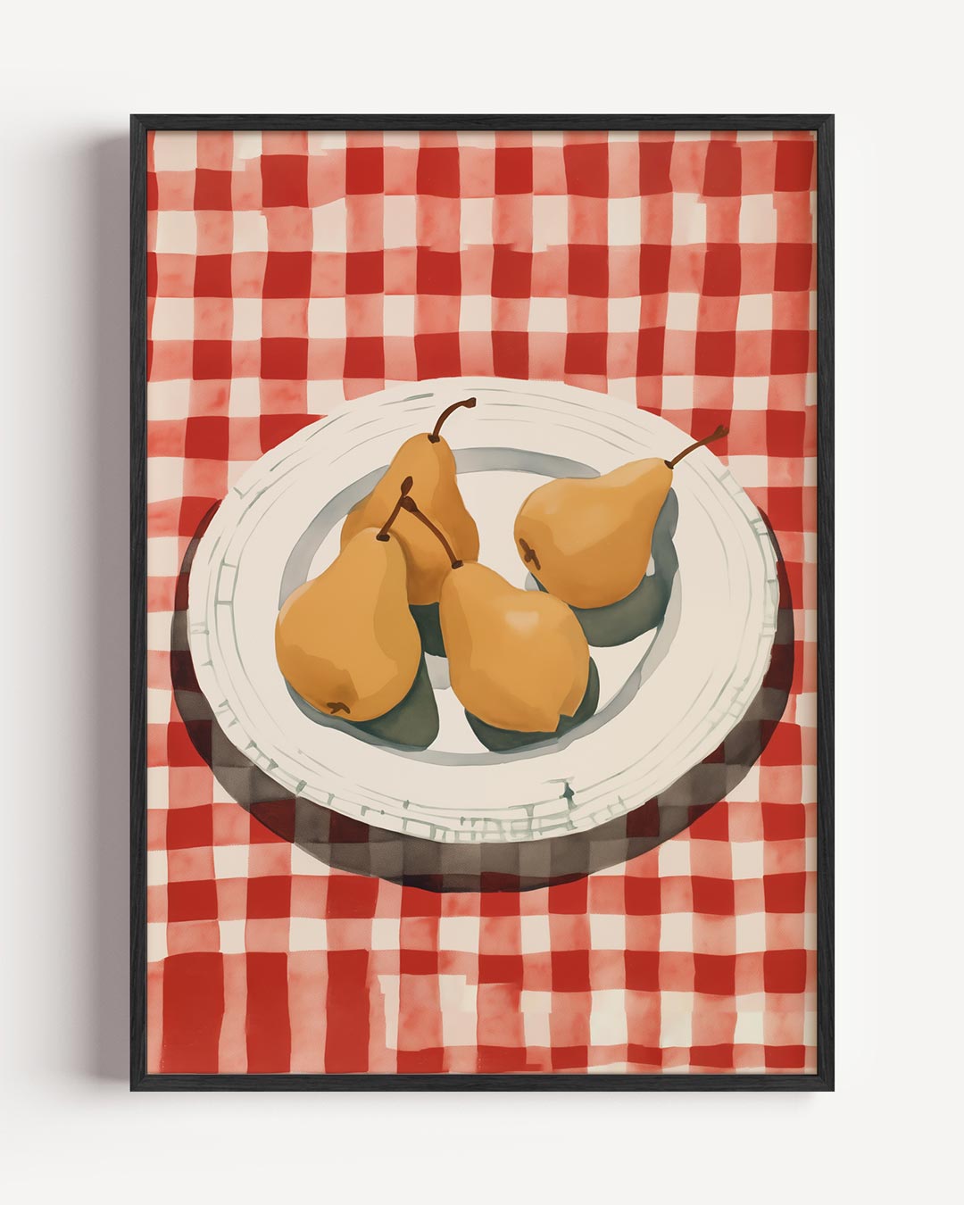 Vintage Stijl Perenschaal Poster-WallArtistic