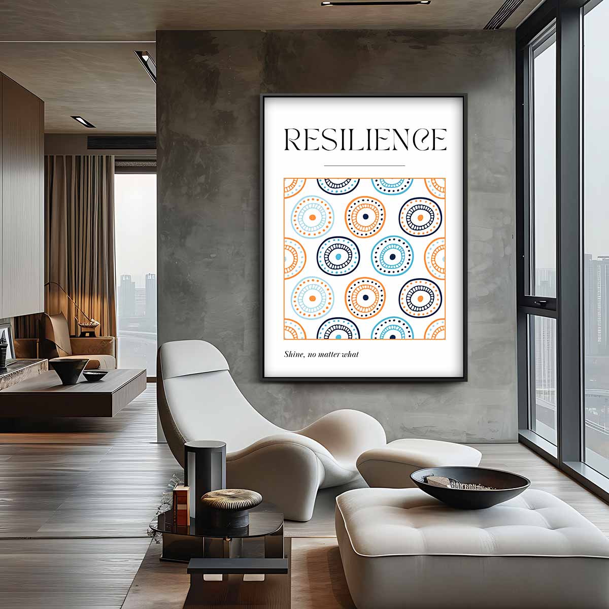 Veerkrachtige Patronen Kunstwerk-canvas-dibond-plexiglas-wanddecoratie-WallArtistic