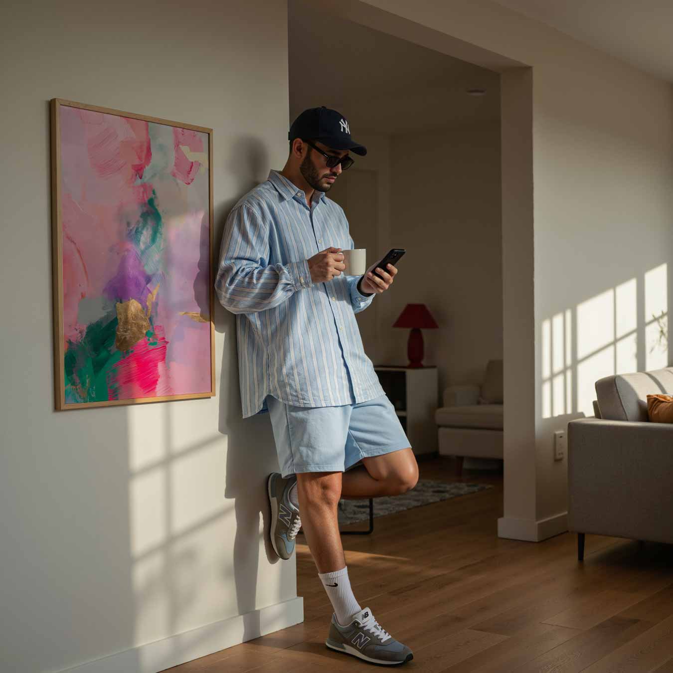 Kleurrijke Abstracte Kunstposter-WallArtistic