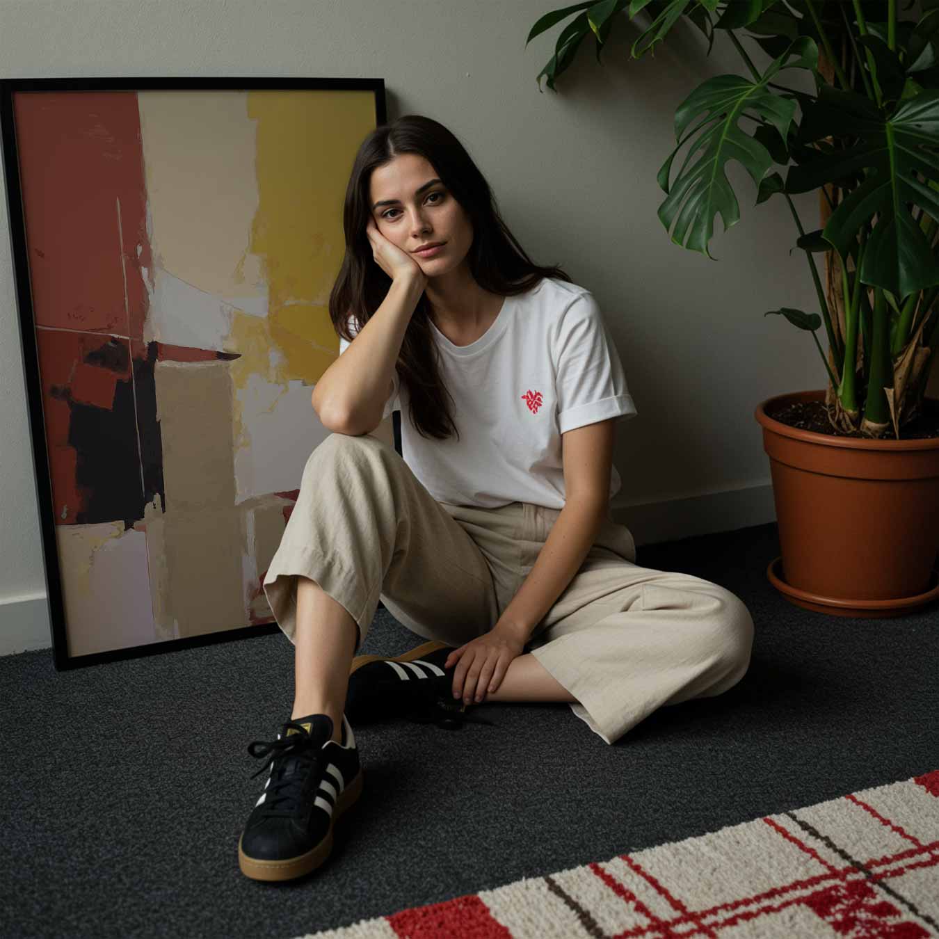 Kleurrijke Abstracte Kunstposter-WallArtistic