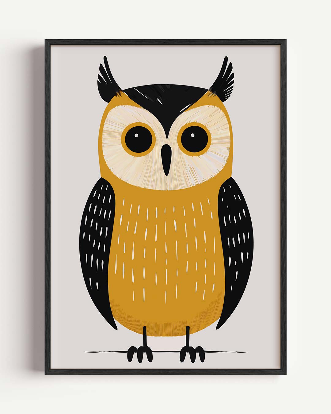 Schattige Uilenposter voor Thuis Poster-WallArtistic