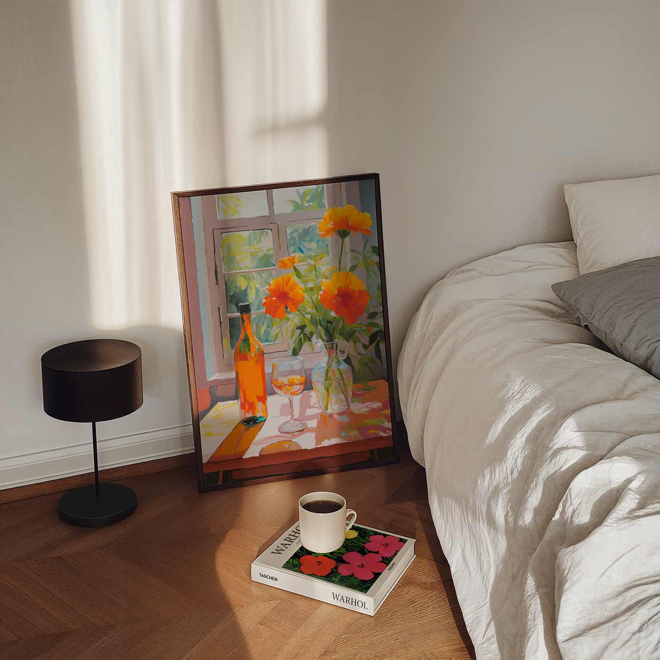 Zonnig Vensterzicht Poster-WallArtistic