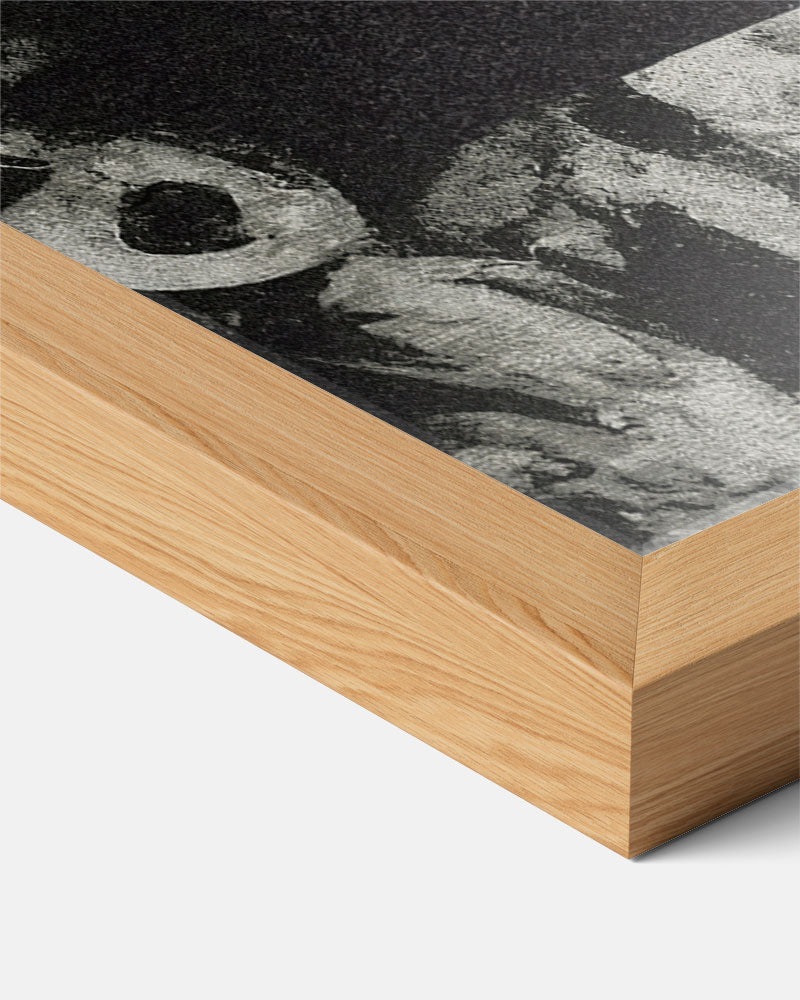 Collage Oog Maskers en Tekstfragmenten Poster-WallArtistic