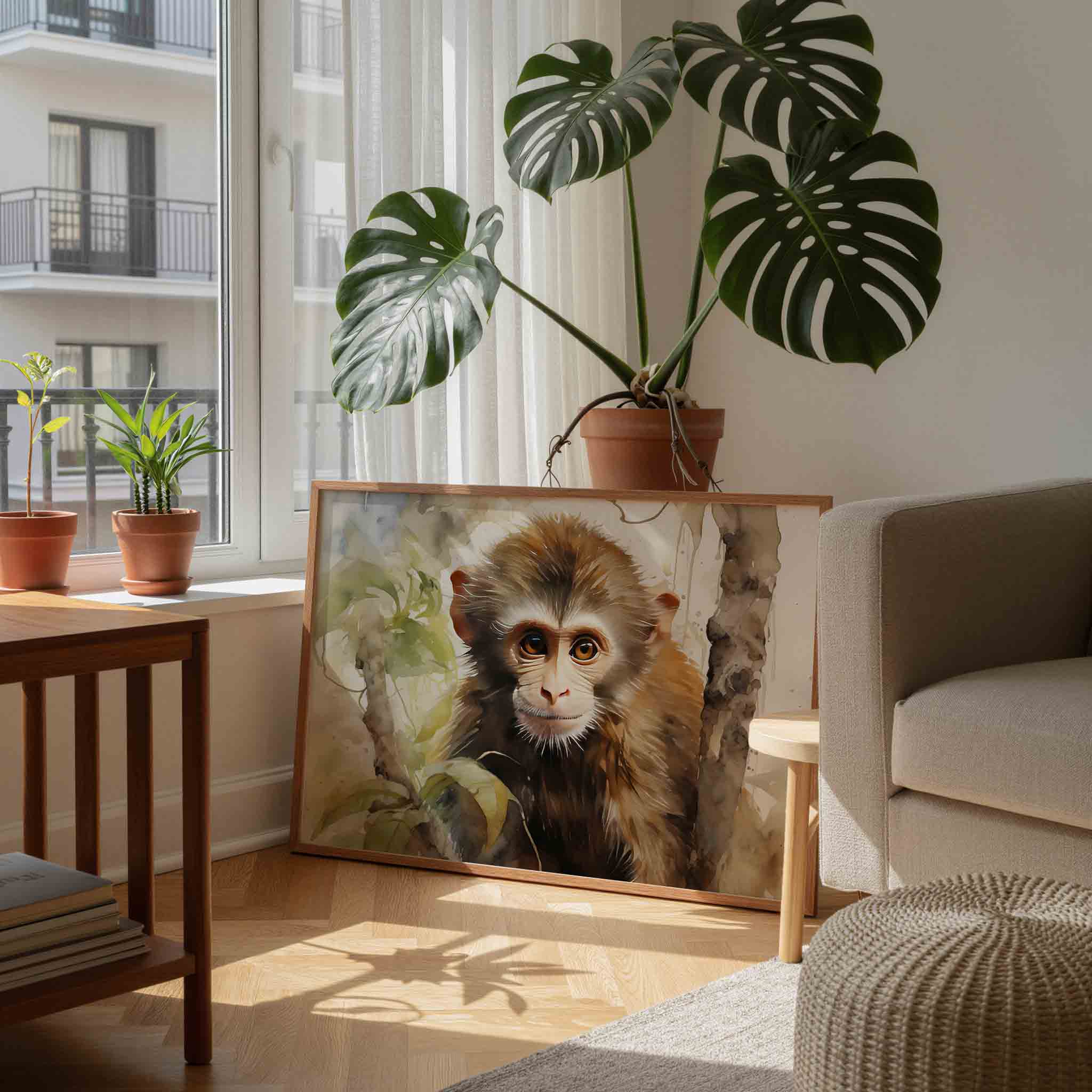 Jonge aap Poster