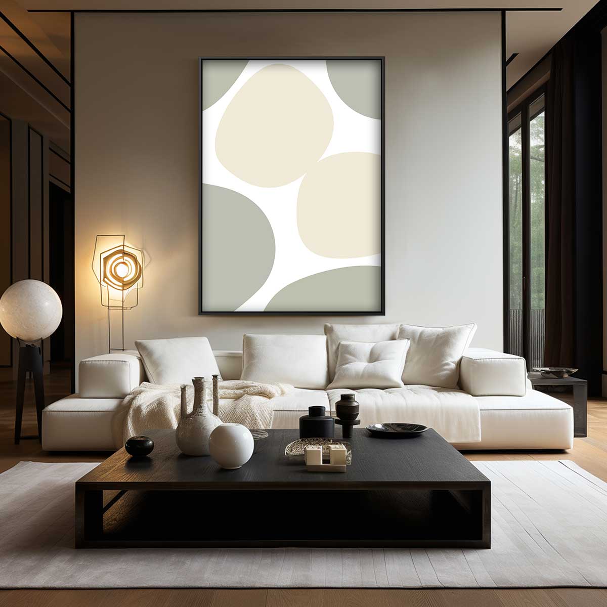 Organische Vormen Wanddecoratie Kunstwerk-canvas-dibond-plexiglas-wanddecoratie-WallArtistic