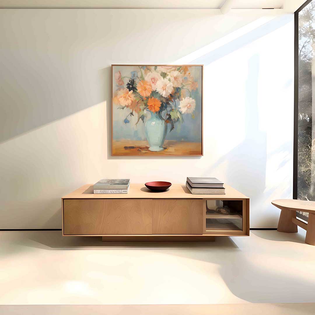 Bloemen in vaas Poster