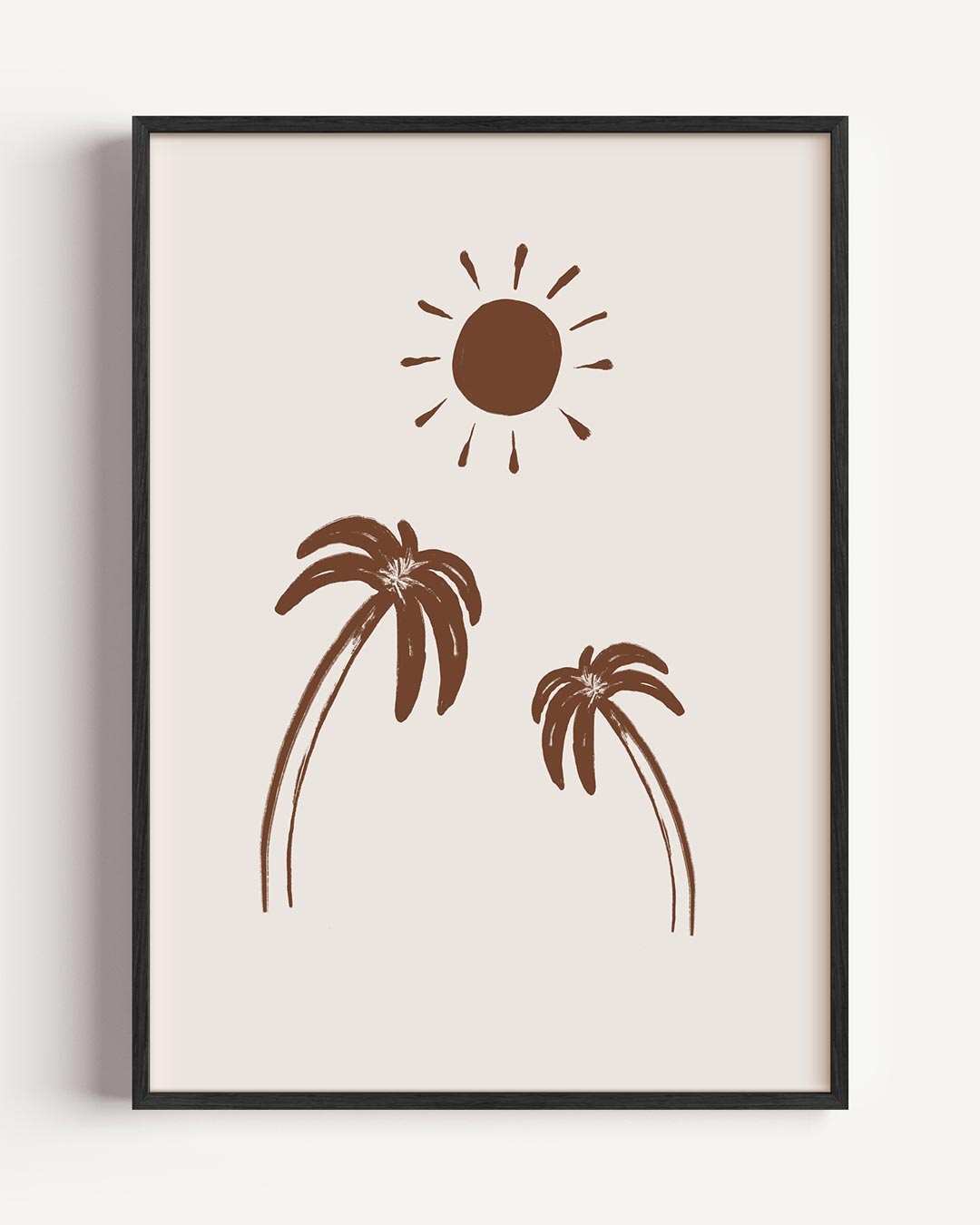 Zonnige Palmen Wandkunst Poster-WallArtistic