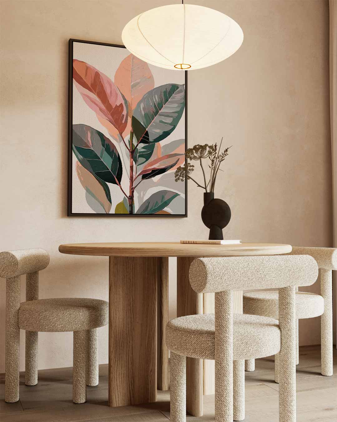 Kleurrijke Bladeren Kunstwerk-canvas-dibond-plexiglas-wanddecoratie-WallArtistic