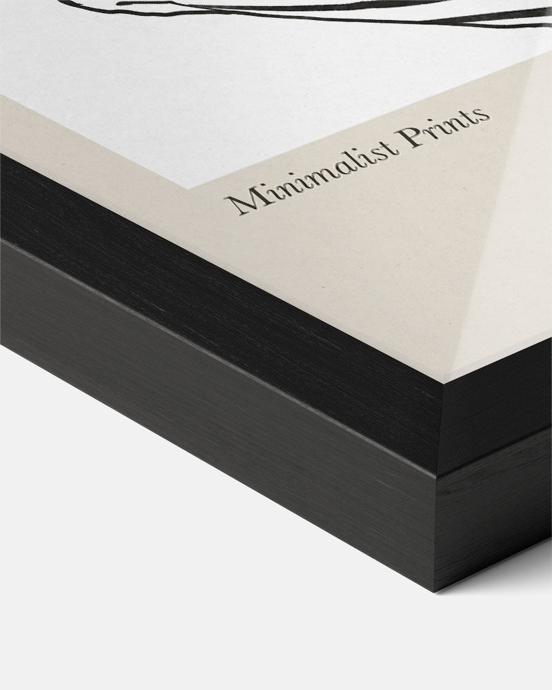 Elegante Minimalistische Vrouwenposter-WallArtistic