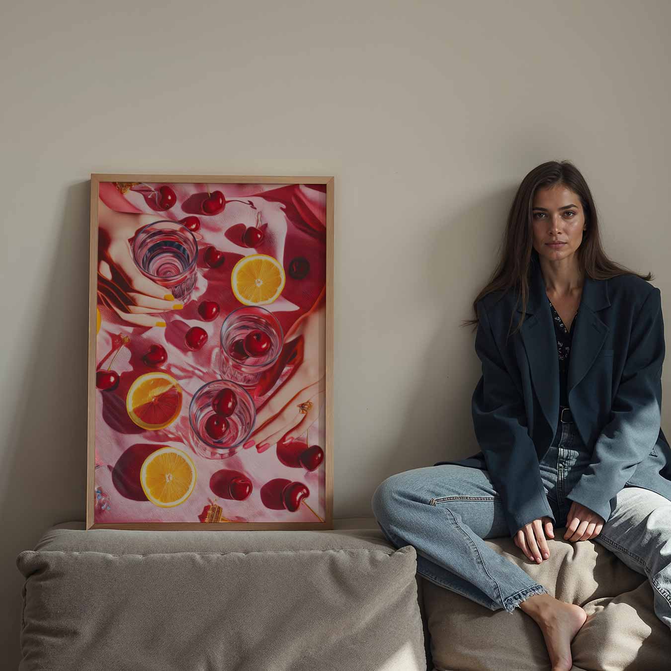 Zomerse Fruit Vibes Poster-WallArtistic