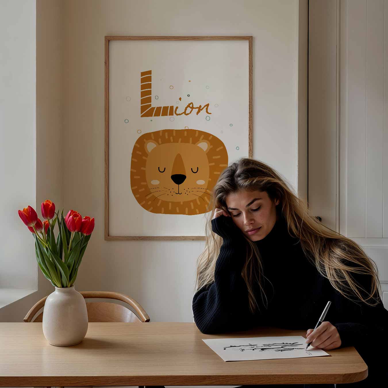 Slaap Zachte Leeuw Poster