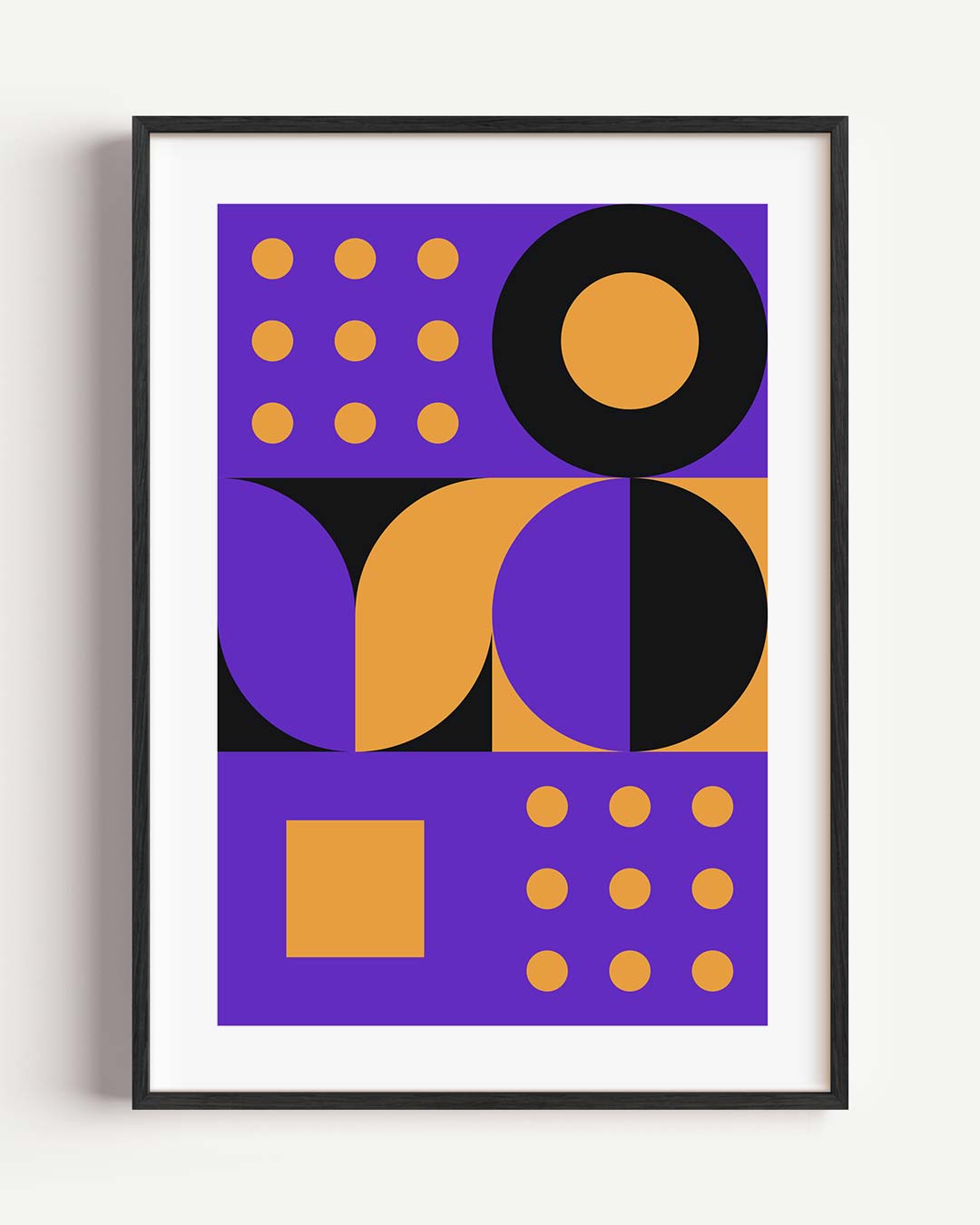 Retro Vibes Geometrische Poster-WallArtistic