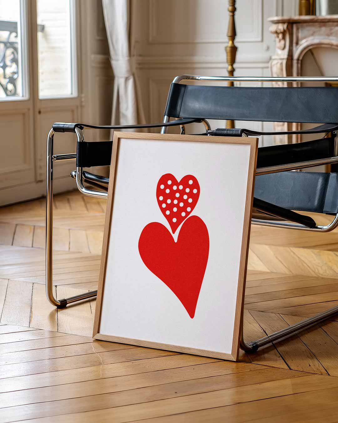 Liefdeshartjes Wall Art Poster