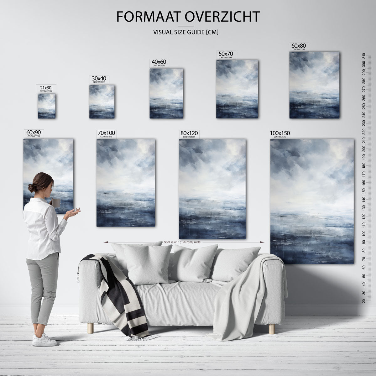 Wolkachtige lucht Poster