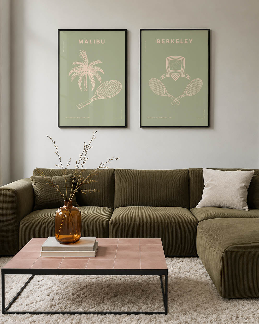 Palm en racket Posterset