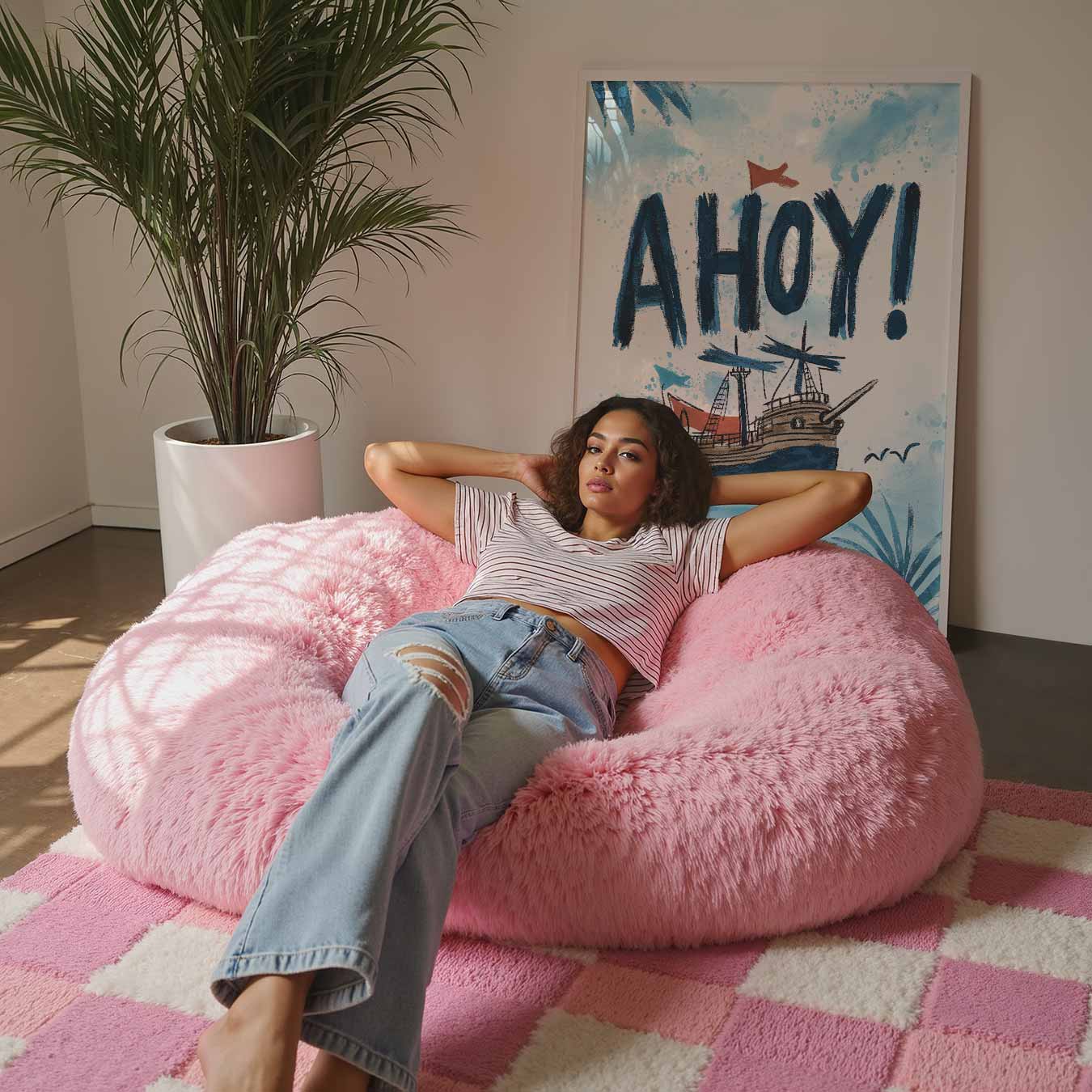 Avontuurlijke Schip Ahoy Poster-WallArtistic