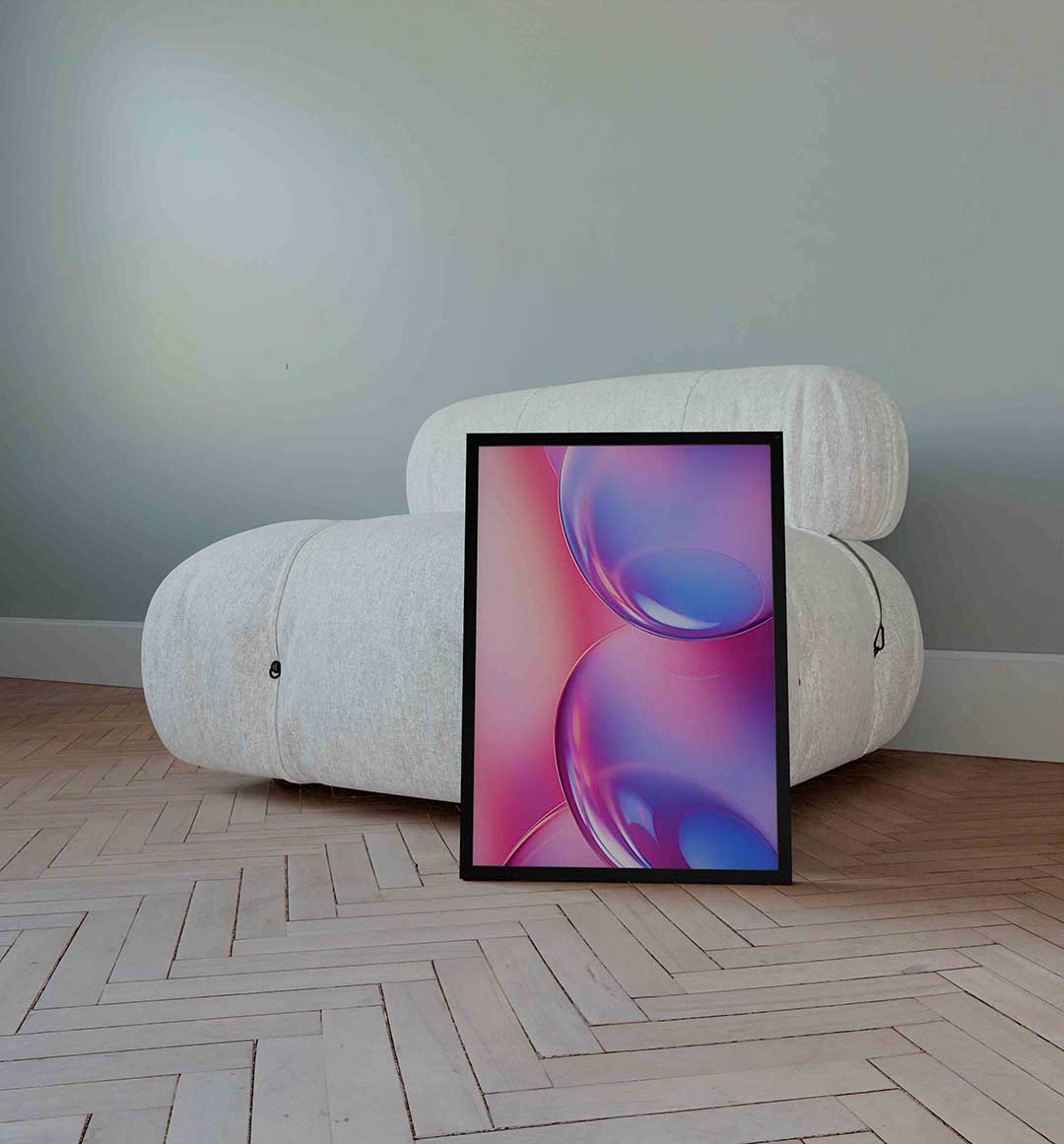 Abstracte bollen Poster