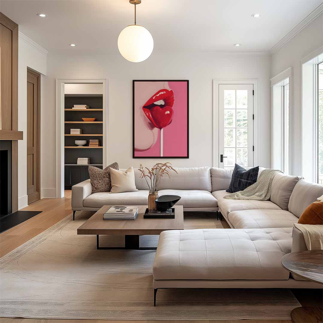 Sweet Temptation Pop Art Kunstwerk-canvas-dibond-plexiglas-wanddecoratie-WallArtistic