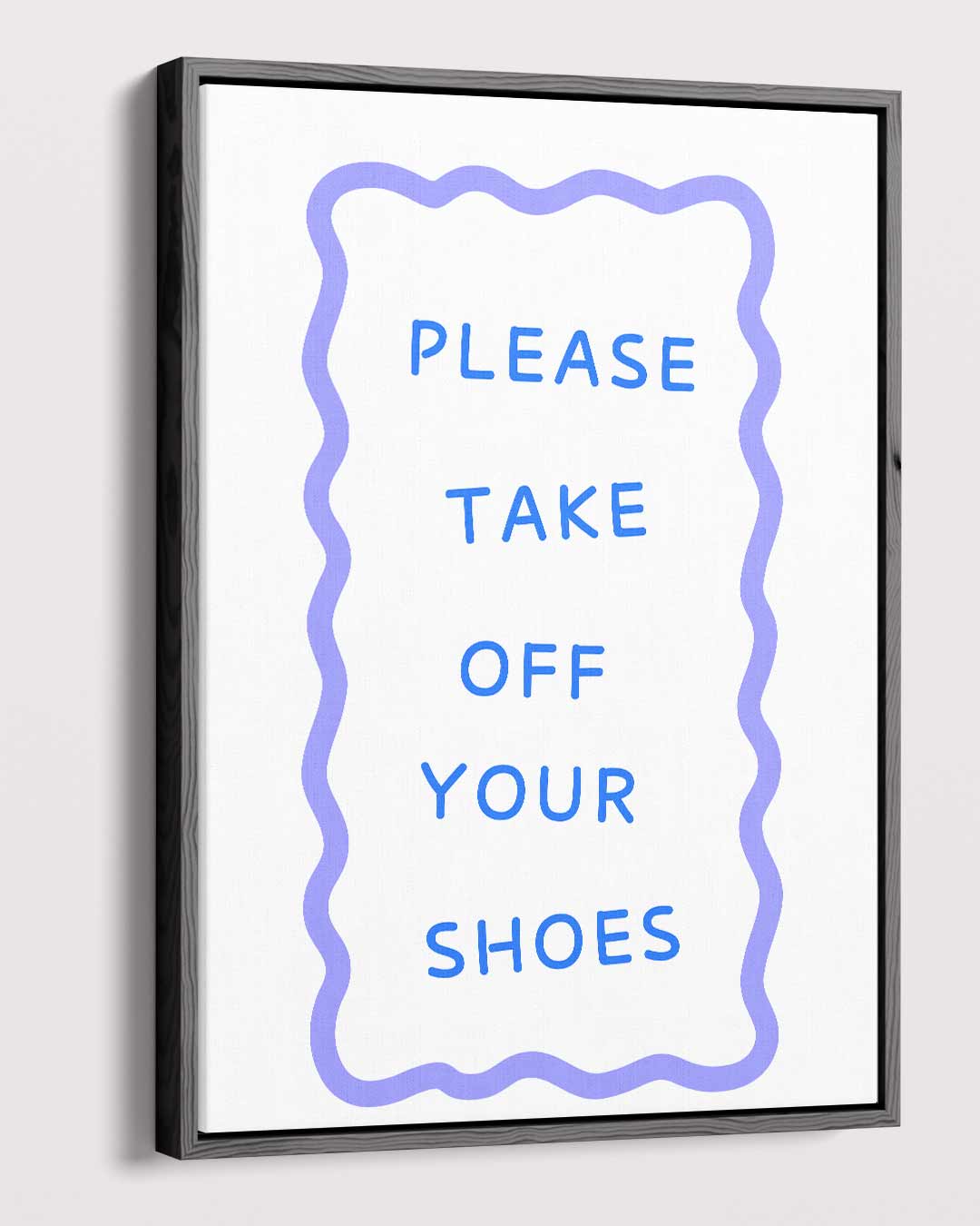 Welkomstbord "Schoenen Uit Kunstwerk-canvas-dibond-plexiglas-wanddecoratie-WallArtistic