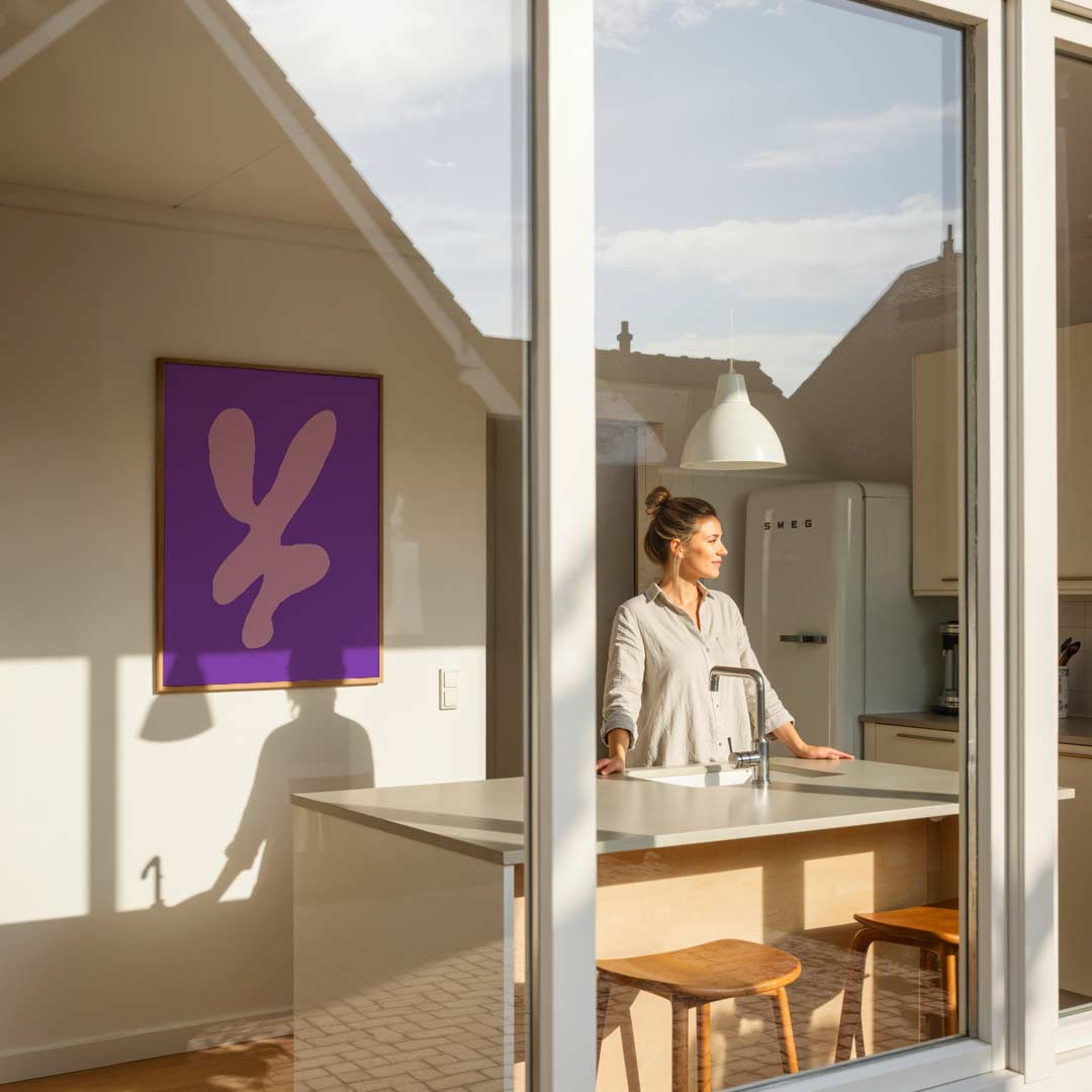 Abstracte Stijlvolle Vormposter-WallArtistic