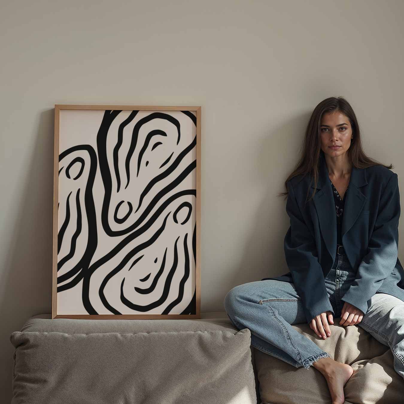 Stijlvolle Abstracte Kunstposter
