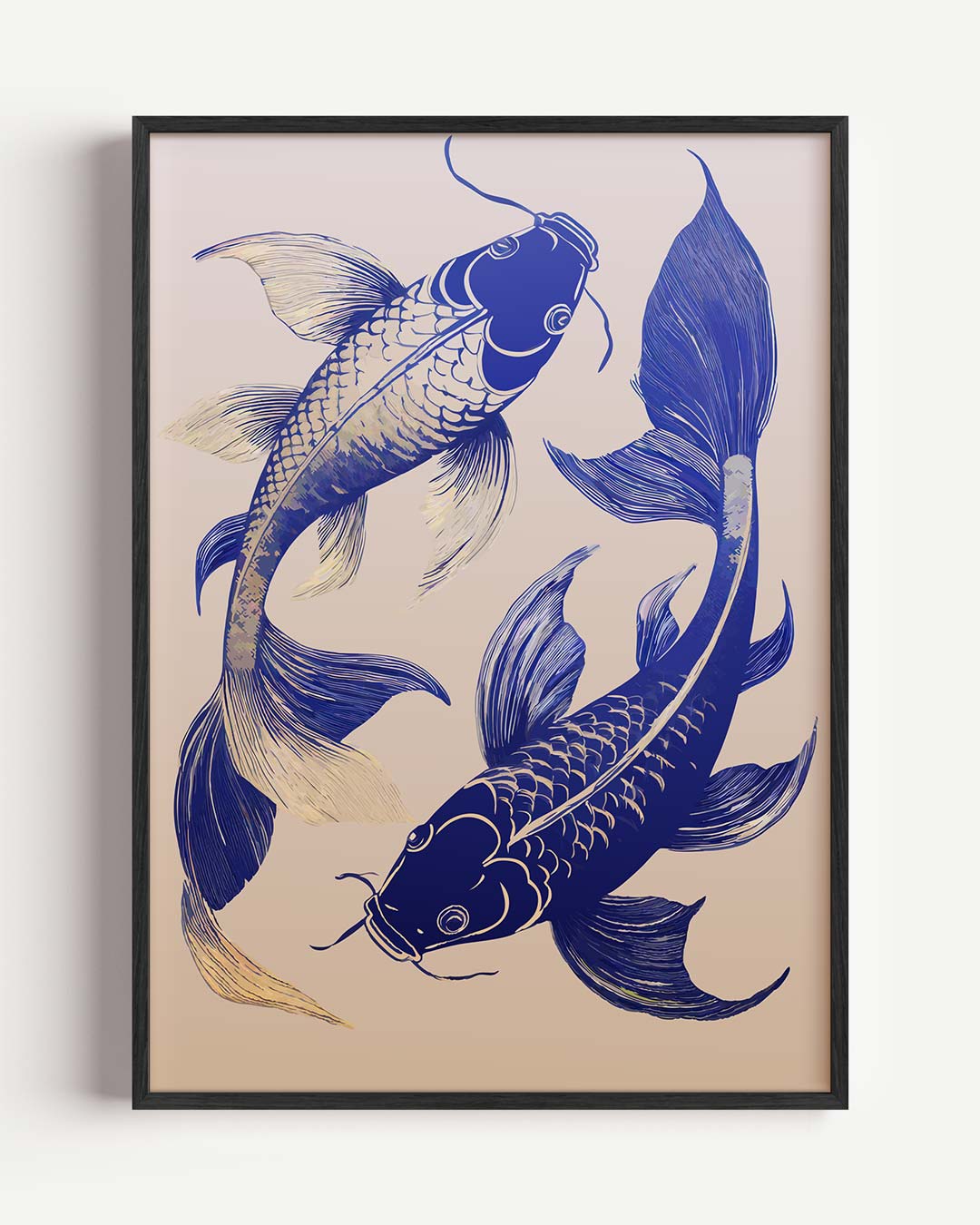 Elegante Koi Vis Poster