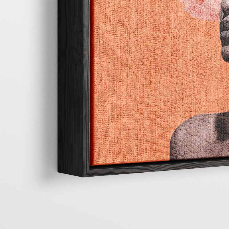 Bloemenfantasie Portret Kunstwerk-canvas-dibond-plexiglas-wanddecoratie-WallArtistic