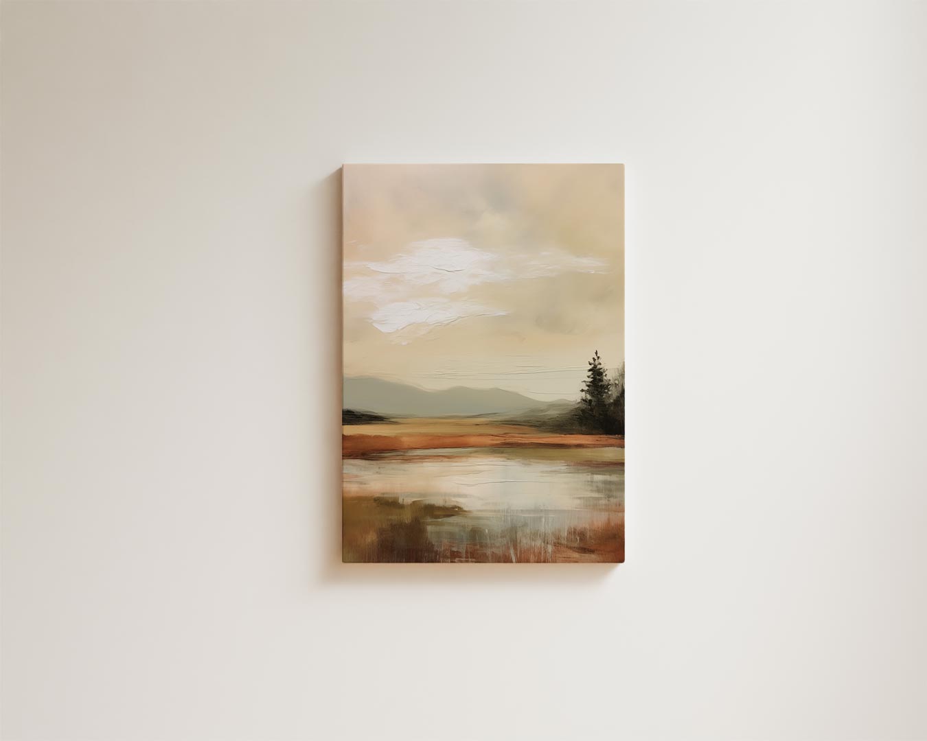 Rustieke Herfstlandschap Kunstwerk-canvas-dibond-plexiglas-wanddecoratie-WallArtistic