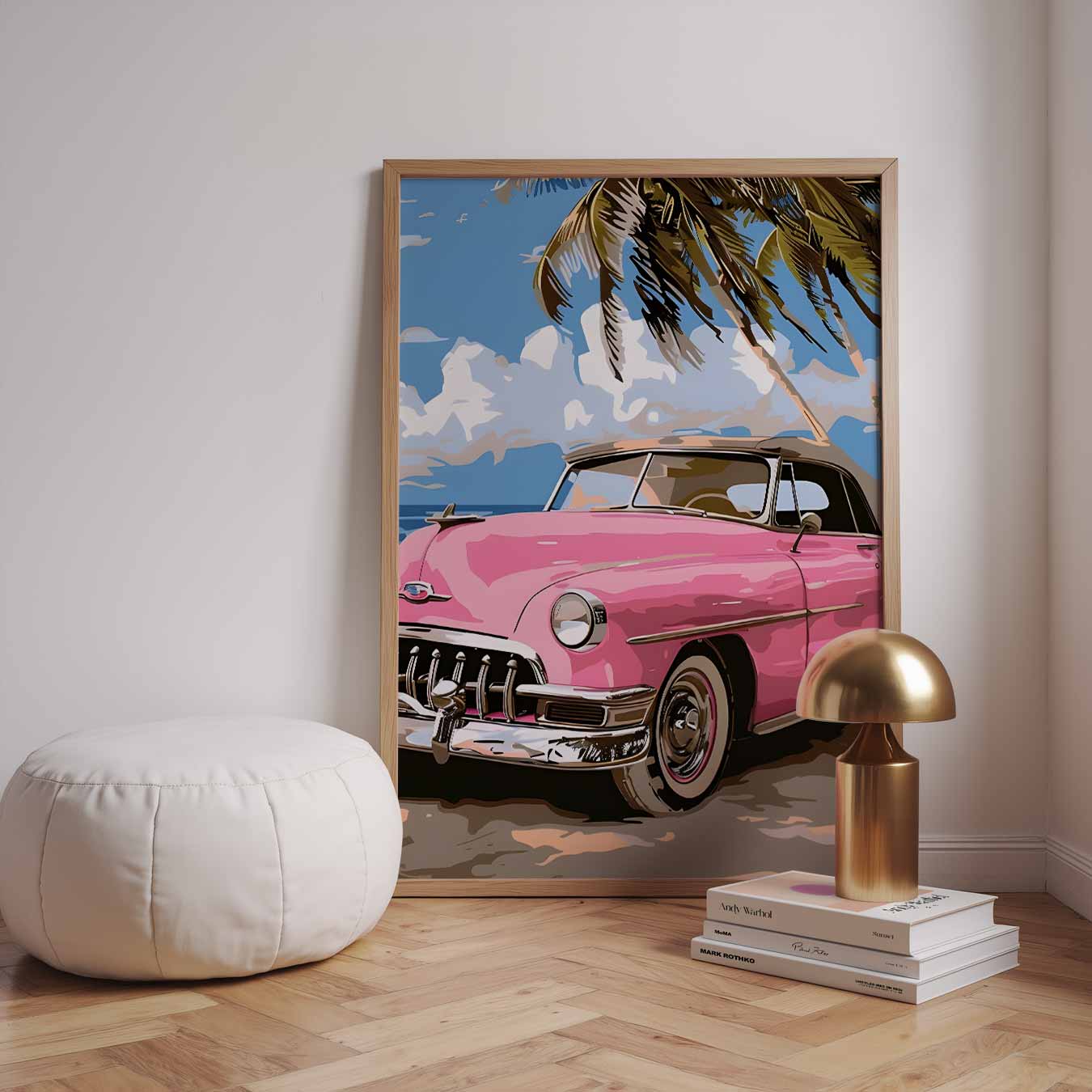 Retro Strandavontuur Poster