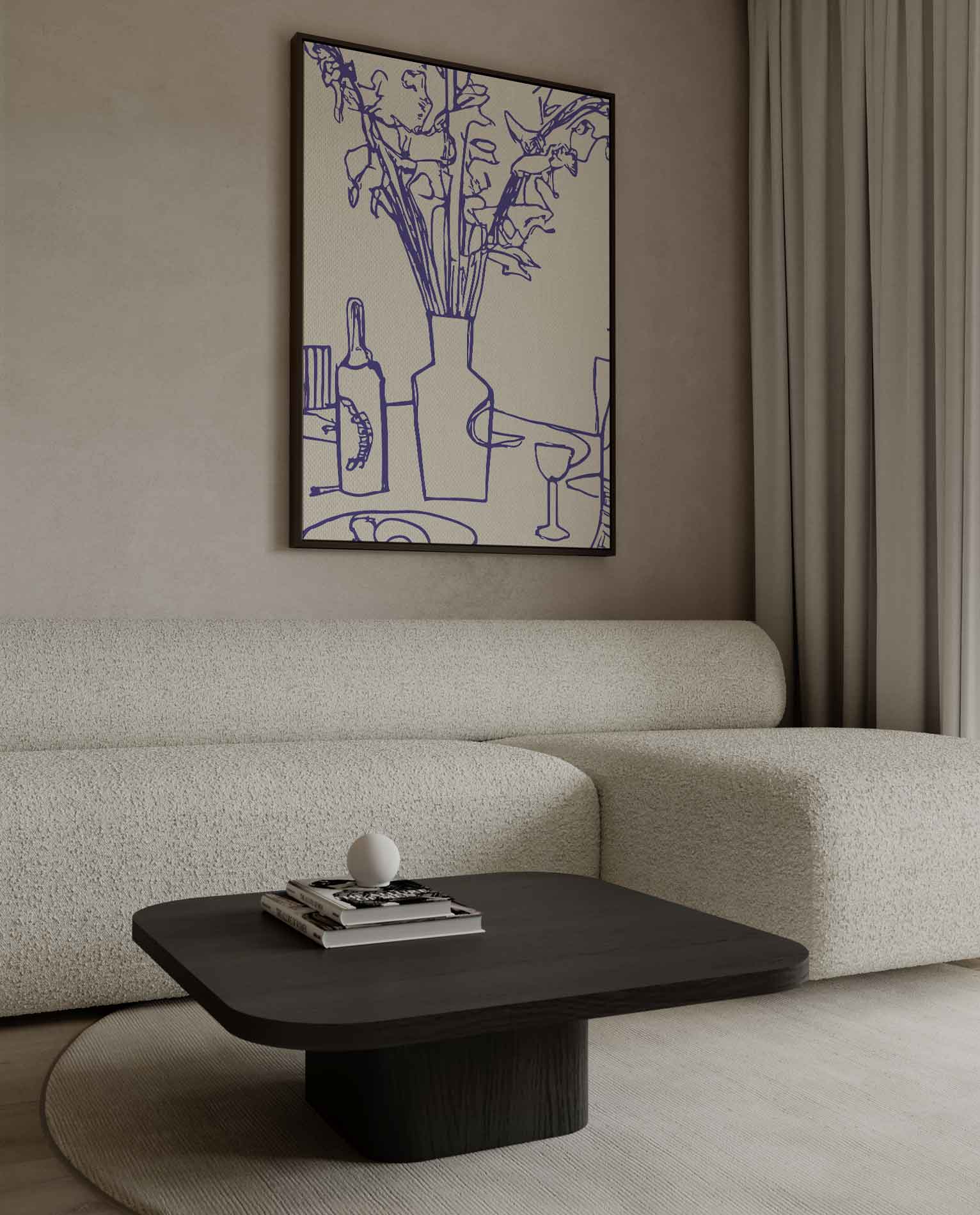 Lijnen van Leven Kunstwerk-canvas-dibond-plexiglas-wanddecoratie-WallArtistic