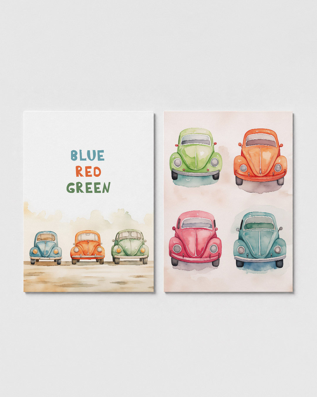 Kleurrijke auto's Posterset