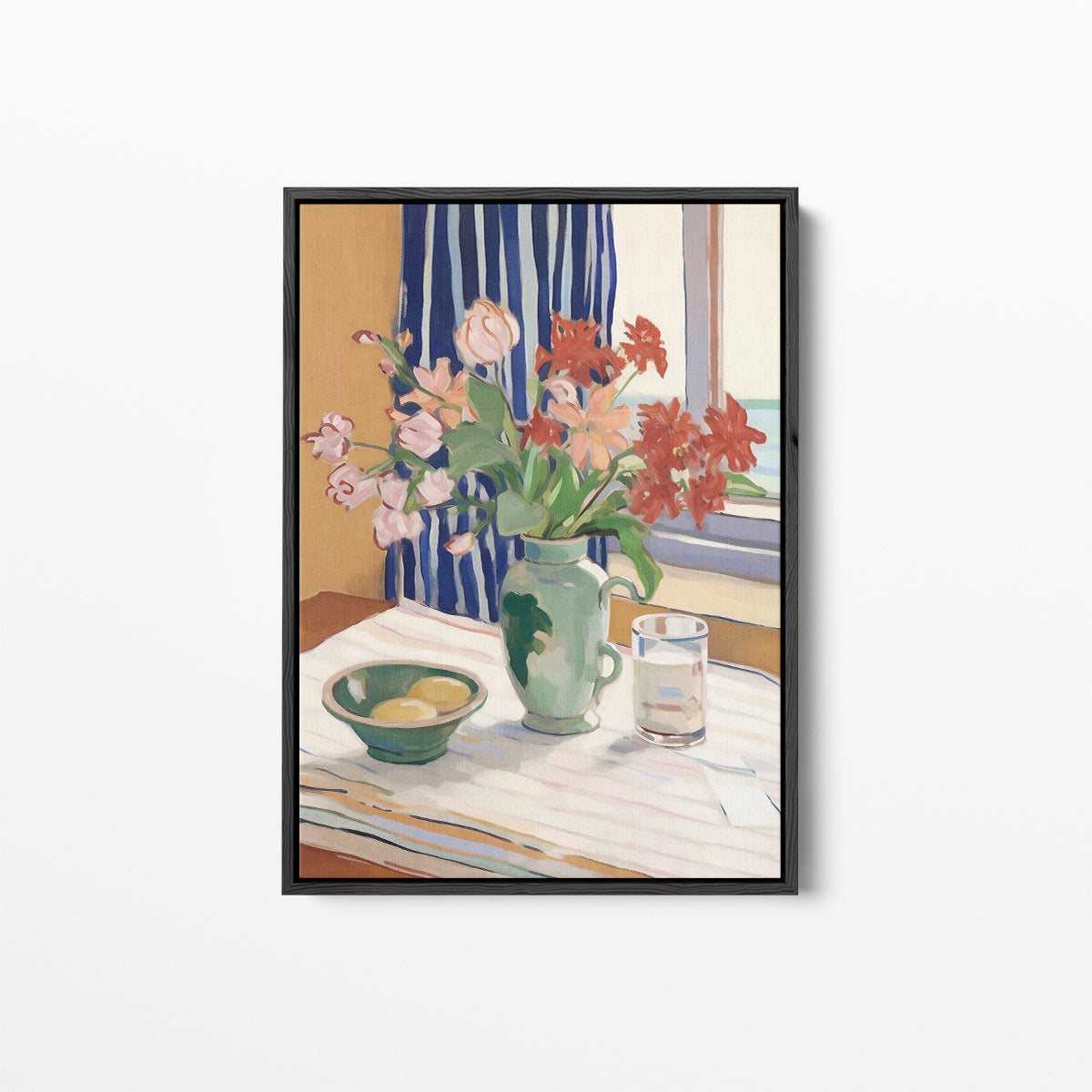 Tijdloze Bloemsymfonie Kunstwerk-canvas-dibond-plexiglas-wanddecoratie-WallArtistic