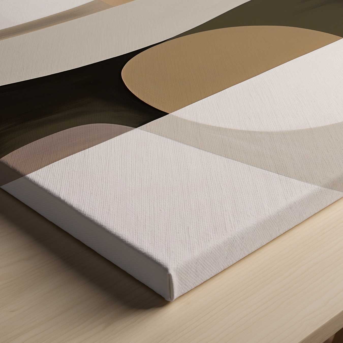 Abstracte Elegantie in Aardetinten Kunstwerk-canvas-dibond-plexiglas-wanddecoratie-WallArtistic