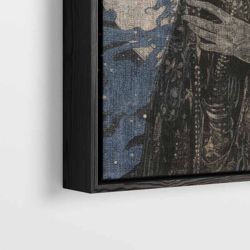 Mystieke Maanwacht Kunstwerk-canvas-dibond-plexiglas-wanddecoratie-WallArtistic