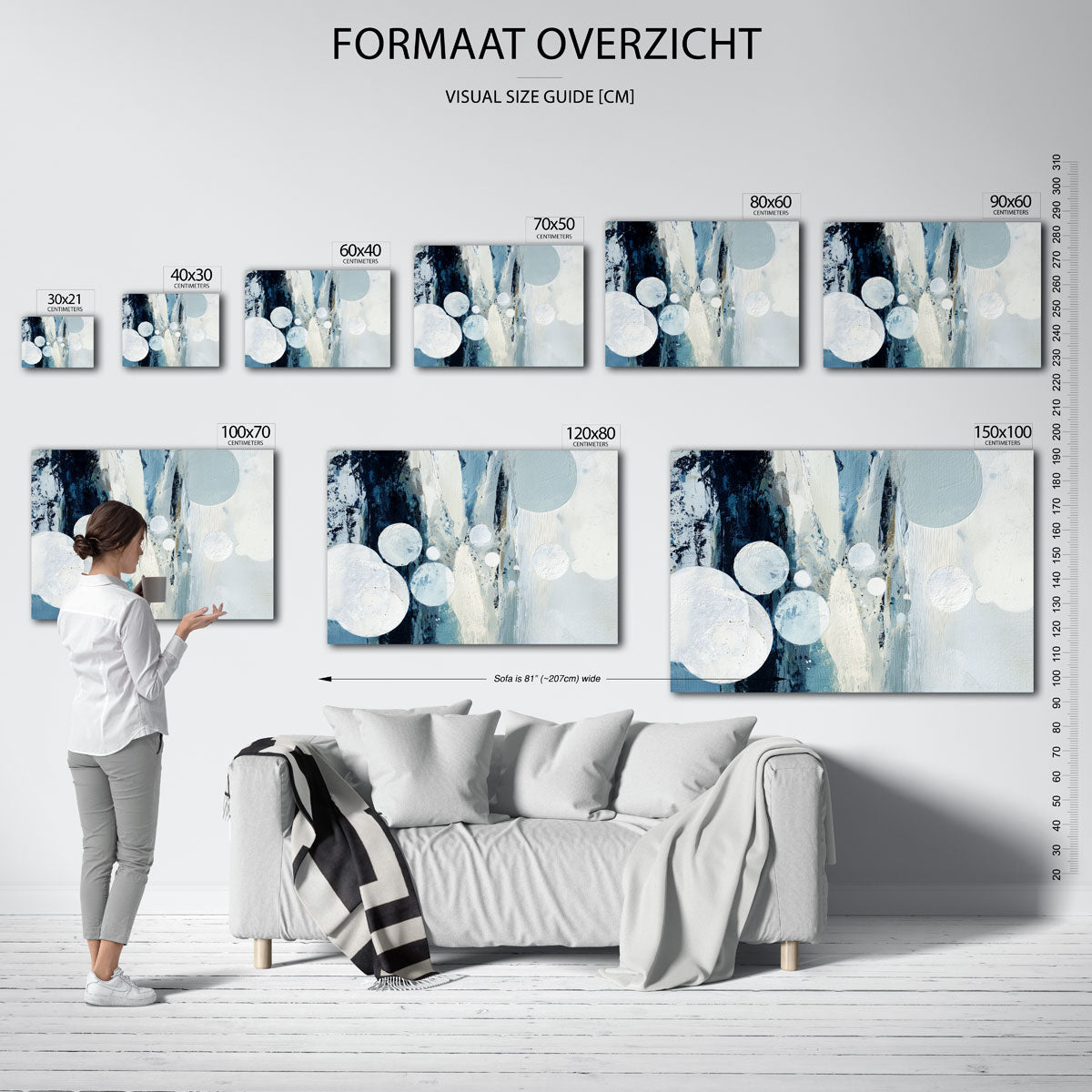 Abstracte cirkels Poster