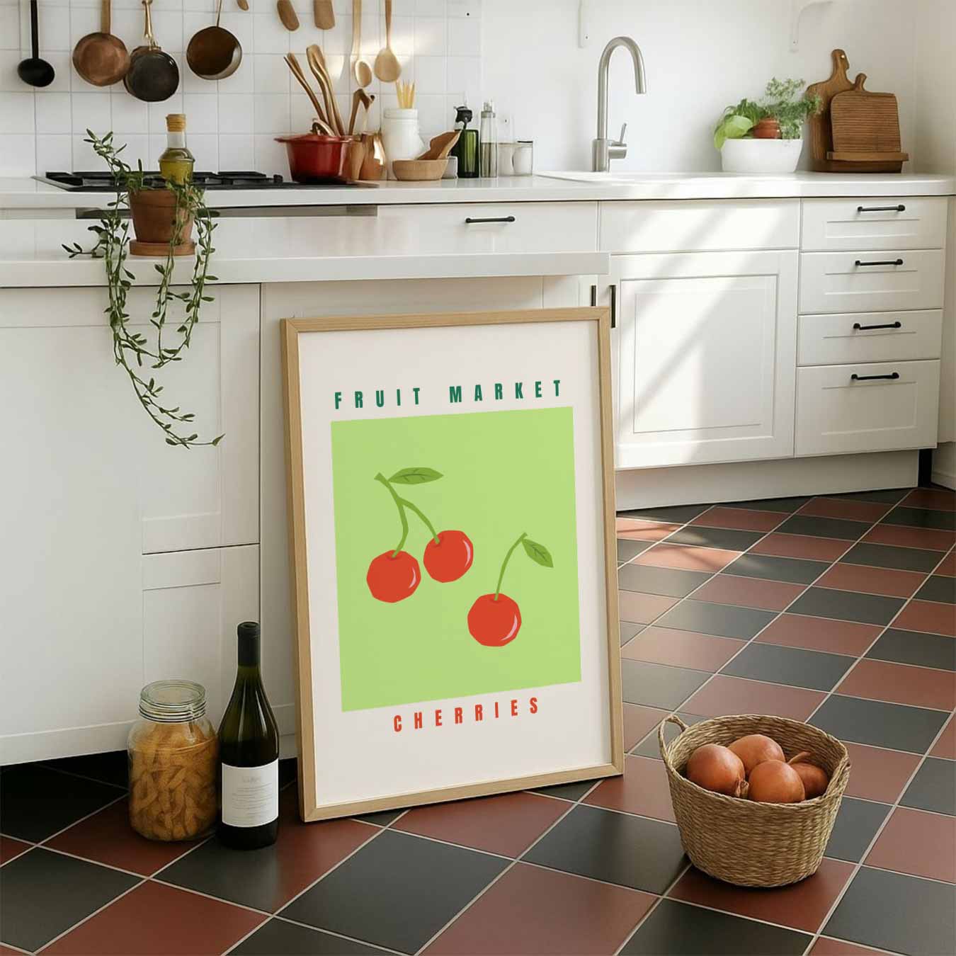 Fruitsige Kersen Poster