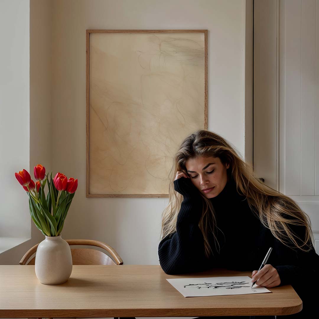 Zachte Dreamy Abstractie Poster-WallArtistic